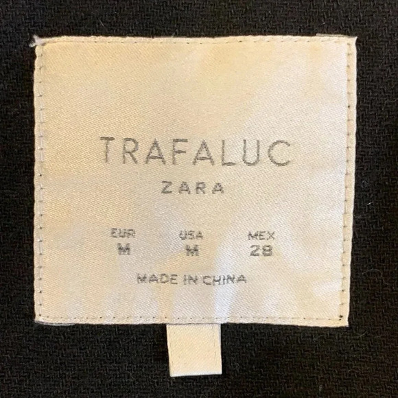 Zara Women's Trafaluc Covered Zip Mock Neck Long Sleeve Size M - Picture 7 of 13